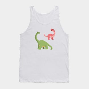 Oil Paint Dinosaurs Tank Top